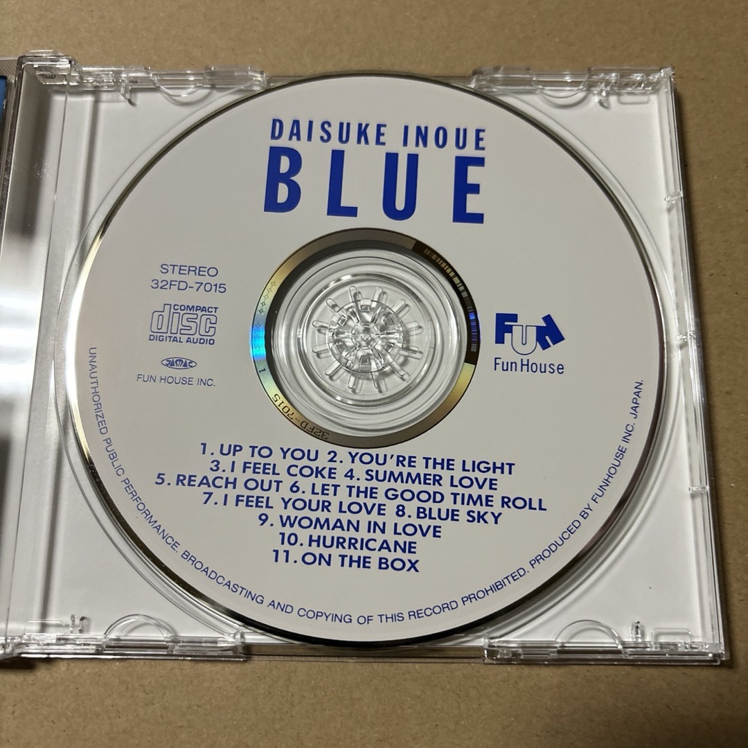 井上大輔　BLUE エンタメ/ホビーのCD(ポップス/ロック(邦楽))の商品写真