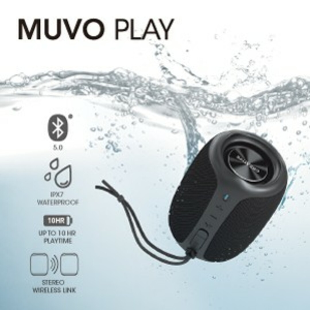 CREATIVE(クリエイティブ)のCREATIVE 防水対応Bluetoothスピーカー SP-MVPL-BK スマホ/家電/カメラのオーディオ機器(スピーカー)の商品写真