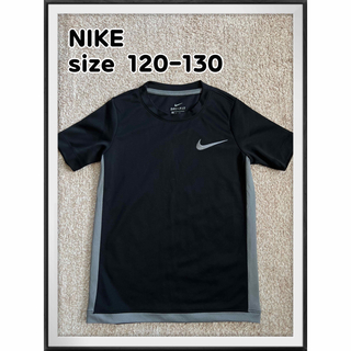 ナイキ(NIKE)のNIKE キッズ　Tシャツ　シャツ　スポーツシャツ　黒　ブラック　キッズ　子供(Tシャツ/カットソー)
