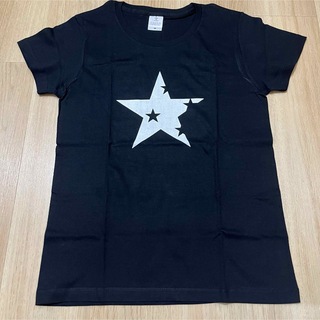 訳あり　未使用　プリント　Tシャツ　星　STAR  Mサイズ　ブラック(Tシャツ(半袖/袖なし))