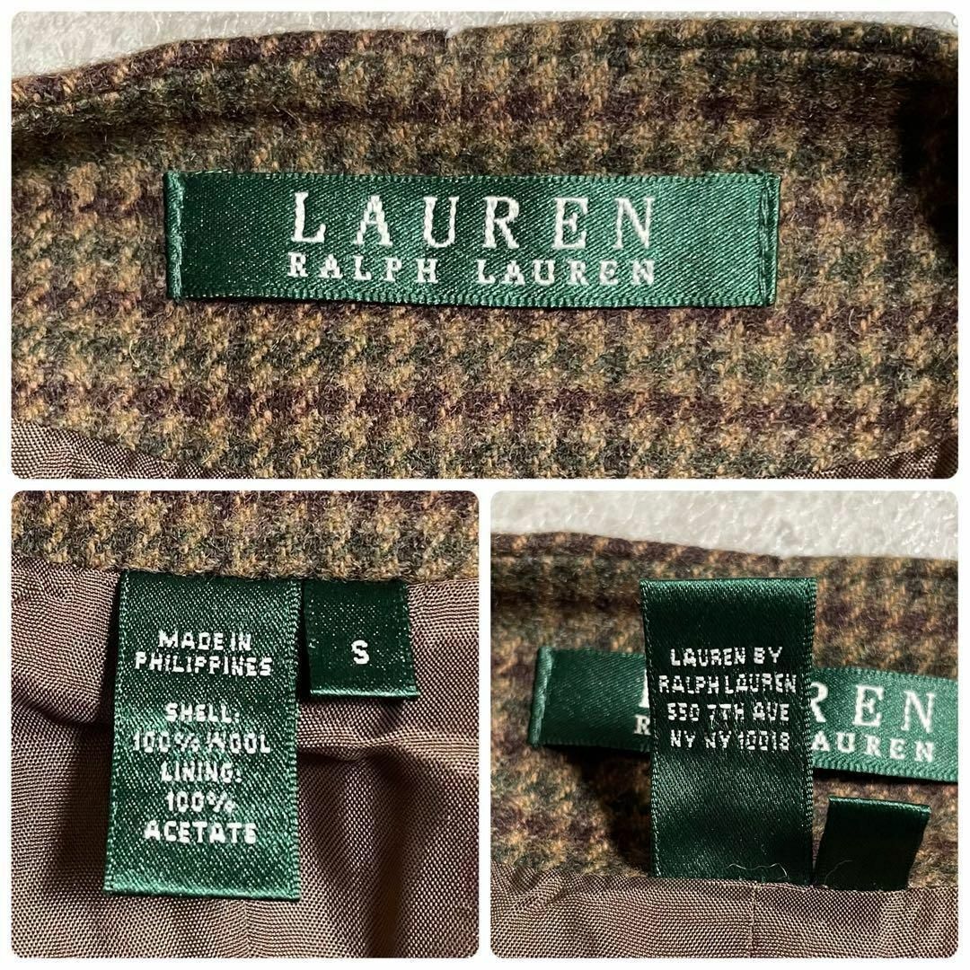 Ralph Lauren(ラルフローレン)のLAUREN RALPH LAUREN ウールベスト ハウンドトゥース ブラウン レディースのトップス(ベスト/ジレ)の商品写真