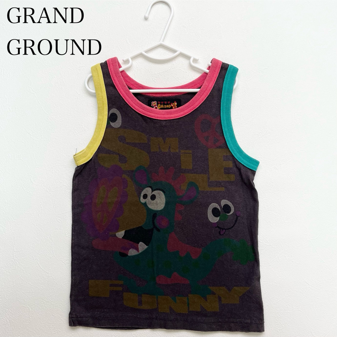 GrandGround(グラグラ)のGRAND GROUND グラグラ タンクトップ S 110 115 キッズ/ベビー/マタニティのキッズ服男の子用(90cm~)(Tシャツ/カットソー)の商品写真