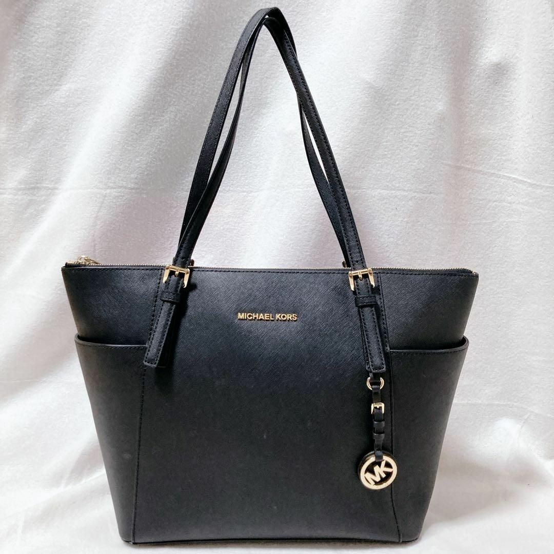 Michael Kors(マイケルコース)のMICHEAL KORS ブラック トートバッグ 通勤 ビジネスバッグ 美品 レディースのバッグ(トートバッグ)の商品写真