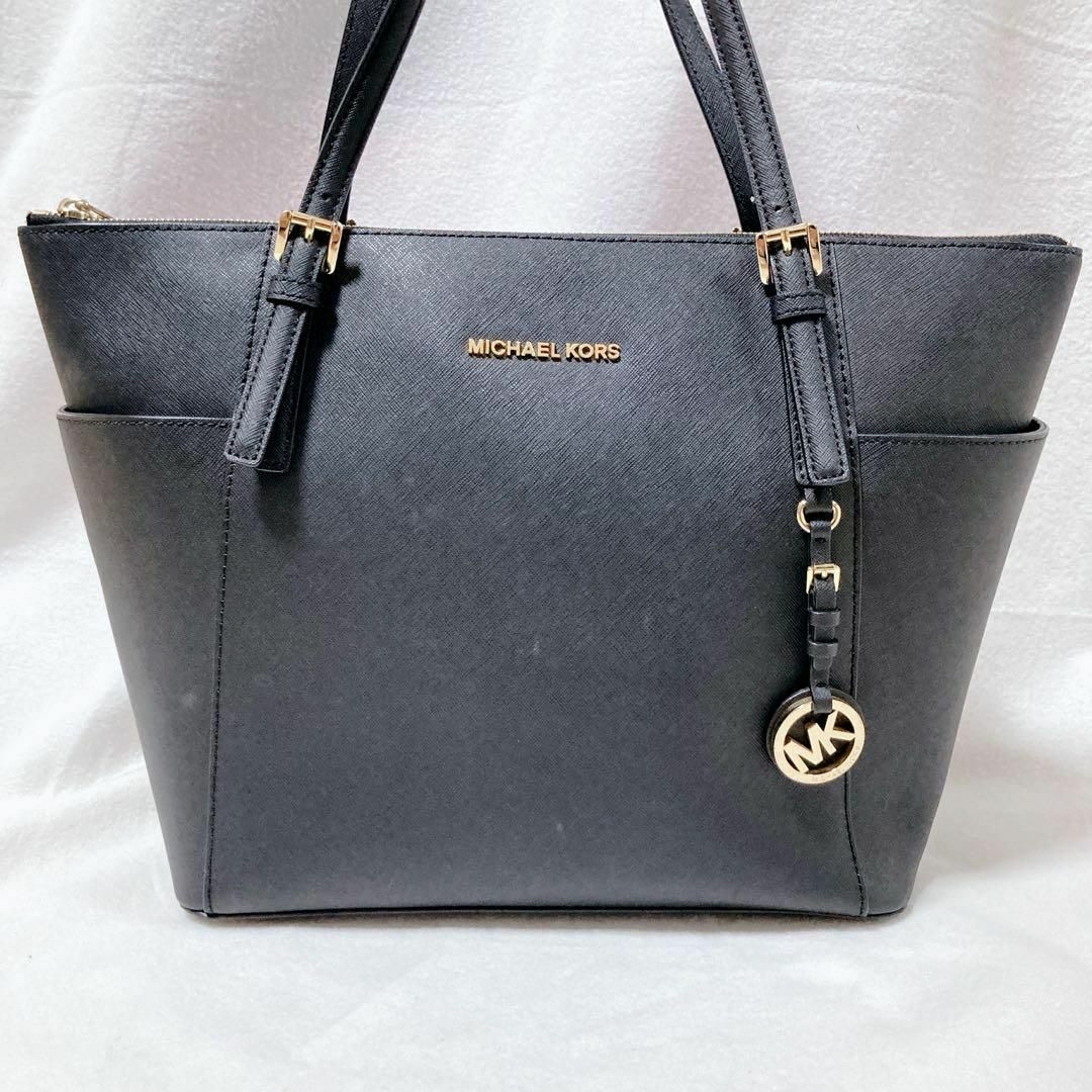 Michael Kors(マイケルコース)のMICHEAL KORS ブラック トートバッグ 通勤 ビジネスバッグ 美品 レディースのバッグ(トートバッグ)の商品写真