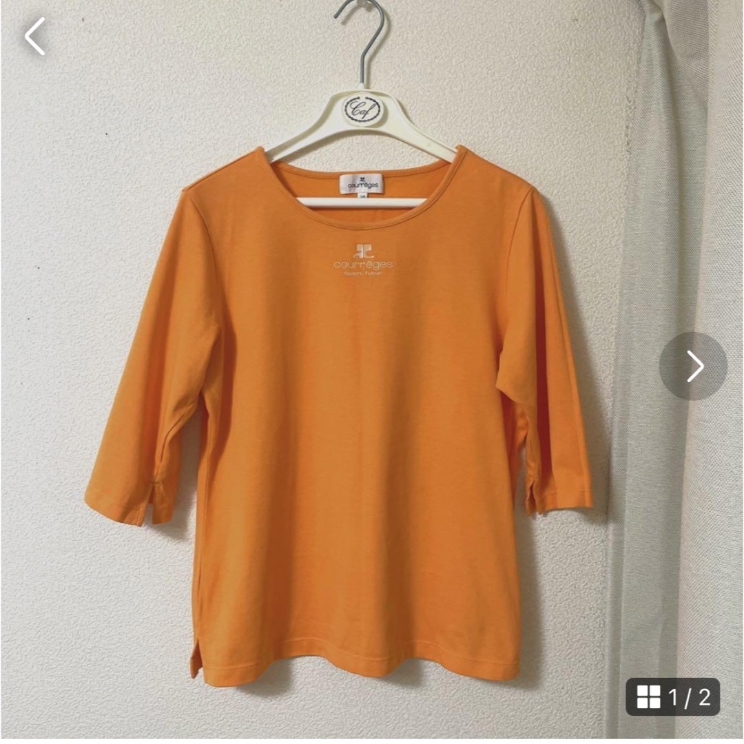 Courreges(クレージュ)のcourreges クレージュ ロゴ トップス Tシャツ レディースのトップス(シャツ/ブラウス(長袖/七分))の商品写真