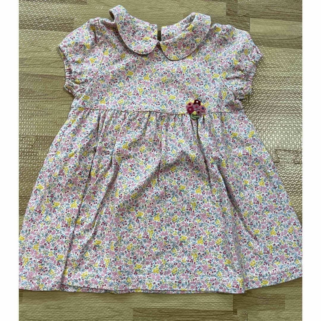 PETIT BATEAU(プチバトー)のプチバトー&ファミリア　80cm  ワンピースセット キッズ/ベビー/マタニティのベビー服(~85cm)(ワンピース)の商品写真