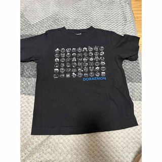 ジーユー(GU)のドラえもん　GUコラボ　ブラック　Tシャツ　半袖(Tシャツ/カットソー)