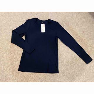 ユニクロ(UNIQLO)のユニクロリブクルーネックT  Mサイズ(シャツ/ブラウス(長袖/七分))