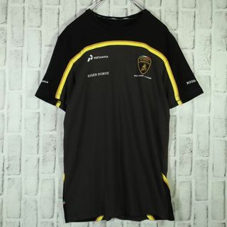 Lamborghini - 【超希少◎入手困難】ランボルギーニ 半袖Tシャツ デカロゴ スポンサーロゴ L