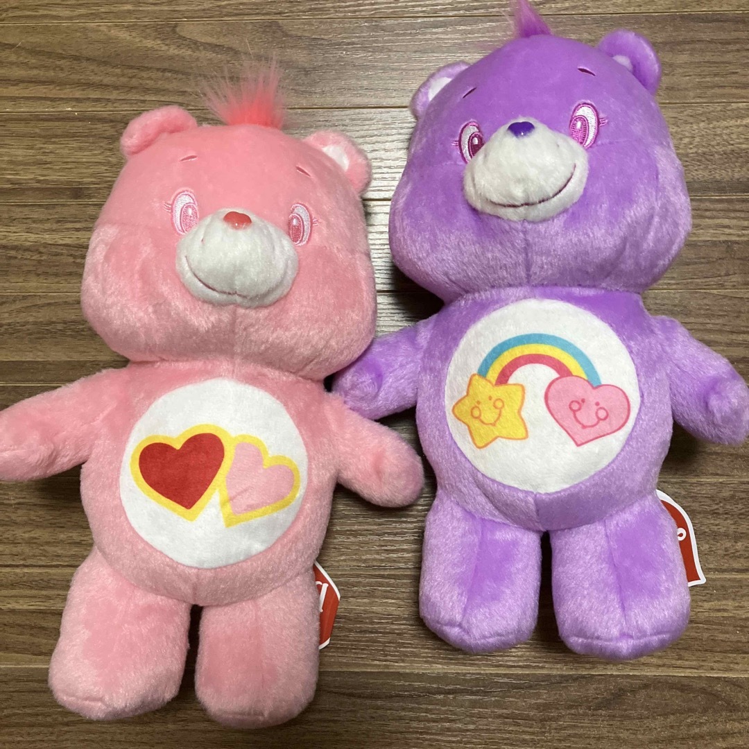 CareBears(ケアベア)のケアベア　GBぬいぐるみ　ピンク　パープル エンタメ/ホビーのおもちゃ/ぬいぐるみ(ぬいぐるみ)の商品写真