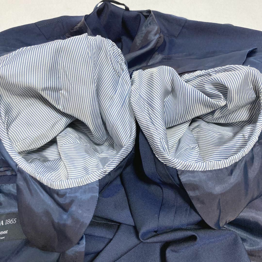 THE SUIT COMPANY(スーツカンパニー)のスーツカンパニー REDA ネイビー 背抜き サイドベンツ 高級生地 サマー メンズのジャケット/アウター(テーラードジャケット)の商品写真