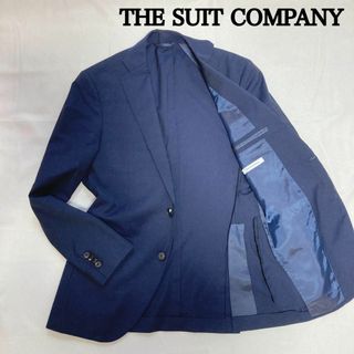 スーツカンパニー(THE SUIT COMPANY)のスーツカンパニー REDA ネイビー 背抜き サイドベンツ 高級生地 サマー(テーラードジャケット)