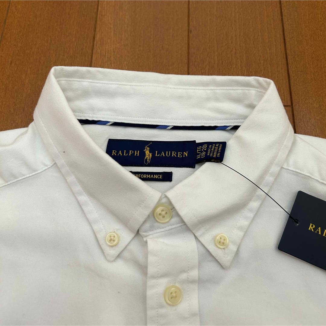 Ralph Lauren(ラルフローレン)の新品 90s POLO Ralph Lauren 半袖BDシャツ ホワイト メンズのトップス(シャツ)の商品写真