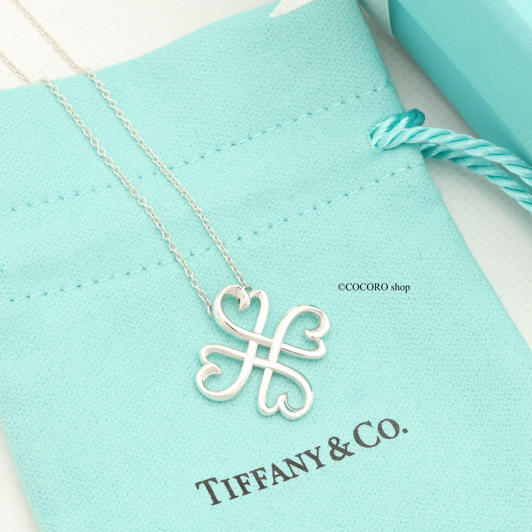 Tiffany & Co.(ティファニー)の【美品】TIFFANY&Co. ラビング ハート クローバー ネックレス レディースのアクセサリー(ネックレス)の商品写真