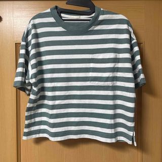 ジーユー(GU)のボーダーtシャツ　ジーユー　GU  レディースM(Tシャツ(半袖/袖なし))