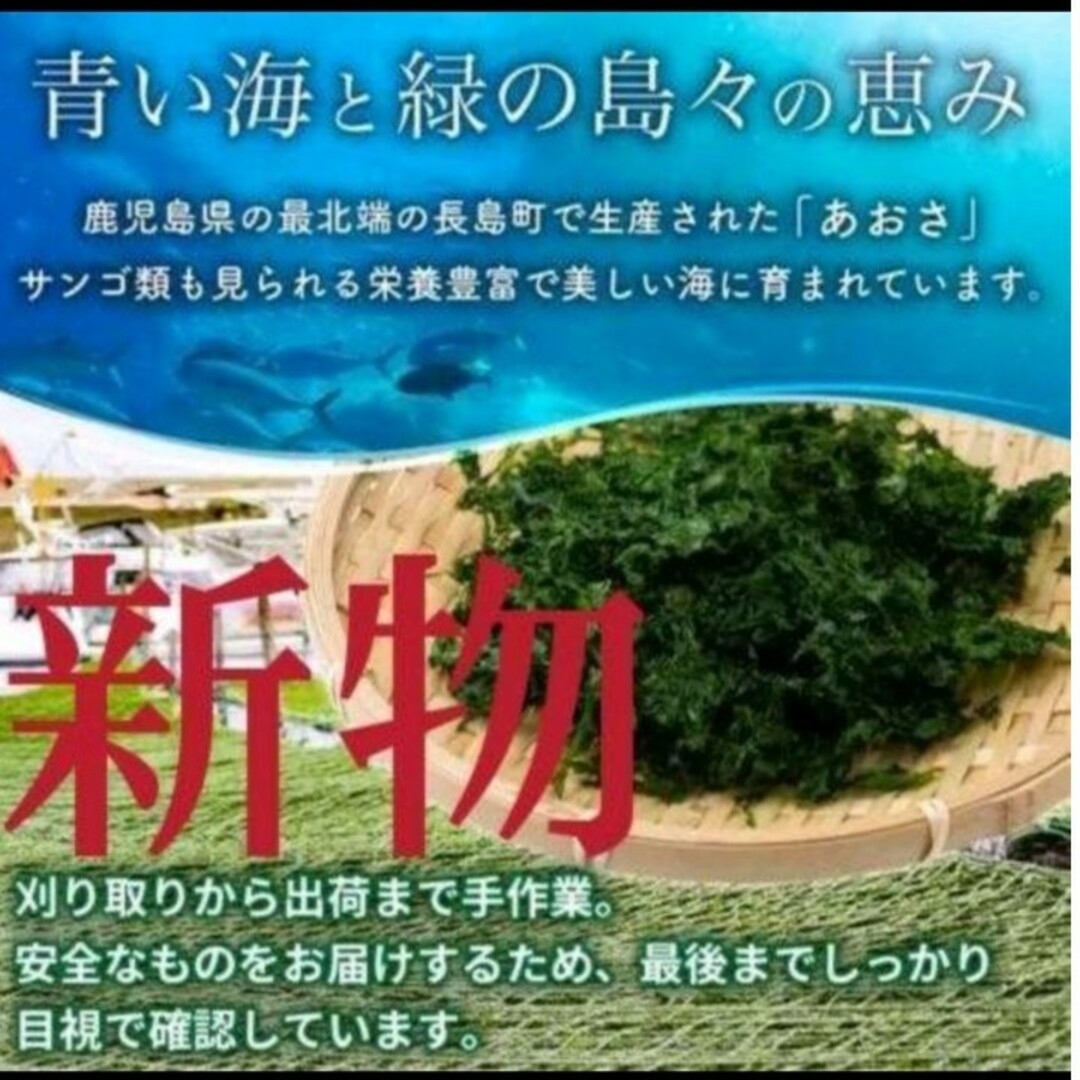 鹿児島県長島町産 あおさ あおさのり 乾燥あおさ 食品/飲料/酒の加工食品(乾物)の商品写真