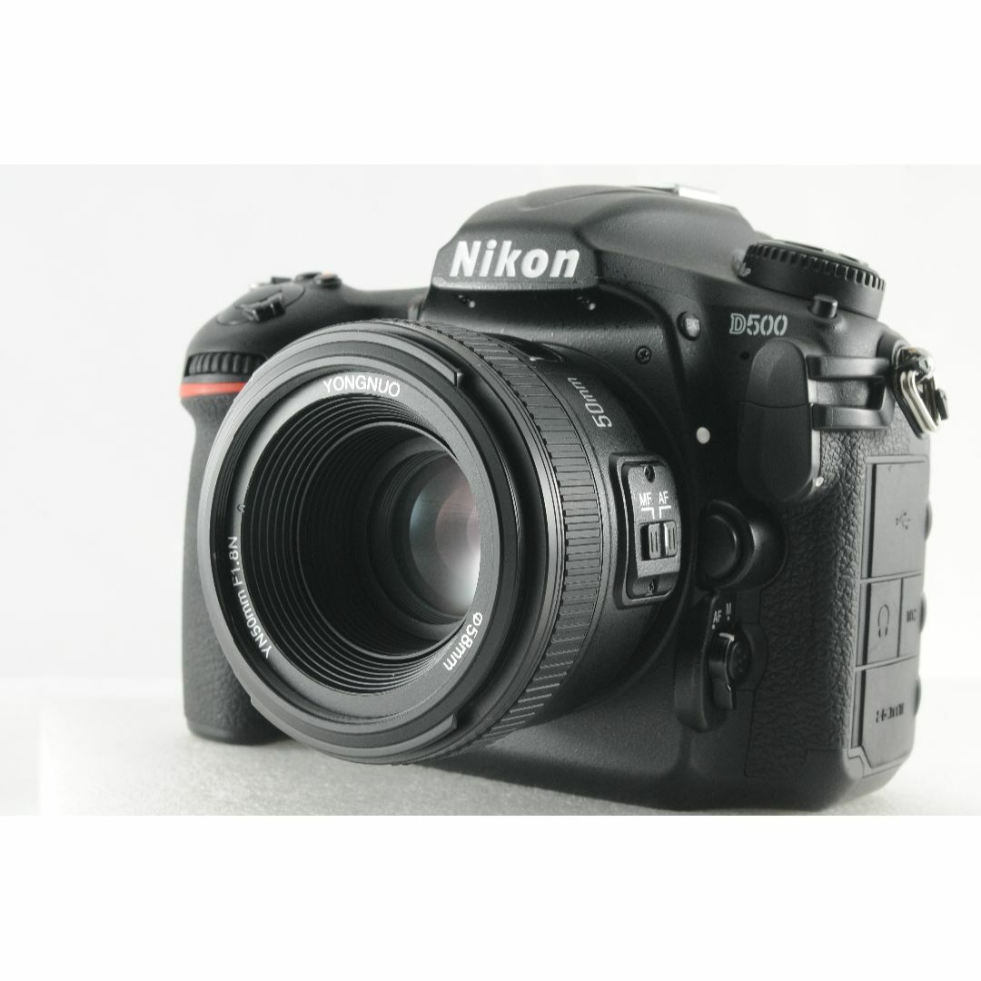 Nikon(ニコン)の【超美品】NIKON ニコン D500 50mm F1.8 新品級 単焦点レンズ スマホ/家電/カメラのカメラ(デジタル一眼)の商品写真