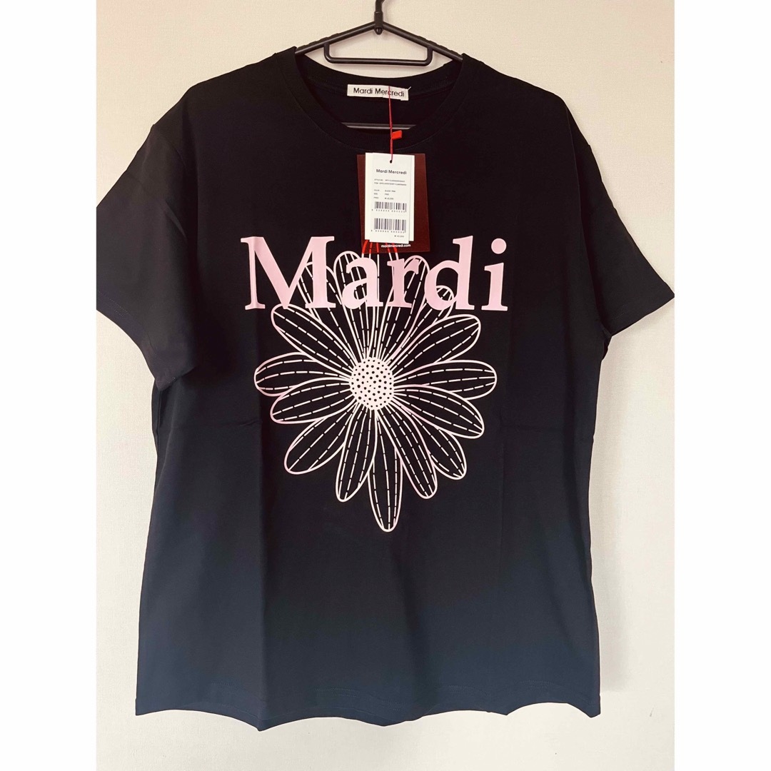 Mardi Mercredi マルディメクルディ Tシャツ ブラック韓国 レディースのトップス(Tシャツ(半袖/袖なし))の商品写真