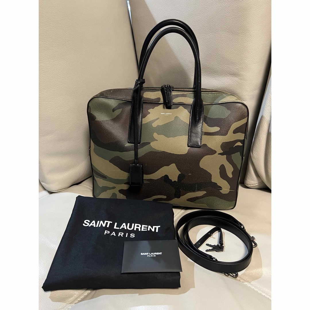 Saint Laurent(サンローラン)のSAINT LAURENT サンローラン ブリーフケース カモフラージュ 迷彩 メンズのバッグ(ビジネスバッグ)の商品写真