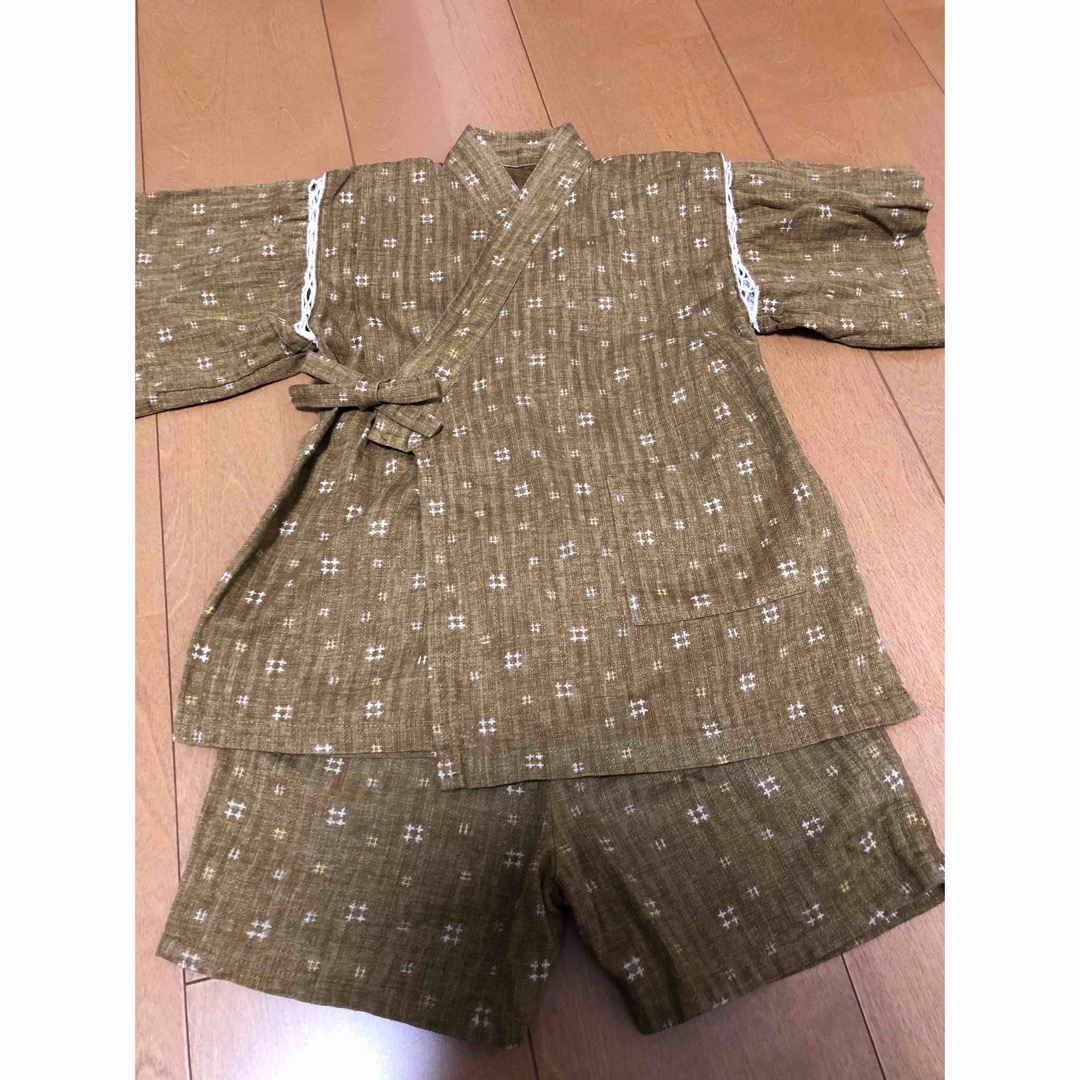 甚平　110 キッズ/ベビー/マタニティのキッズ服男の子用(90cm~)(甚平/浴衣)の商品写真