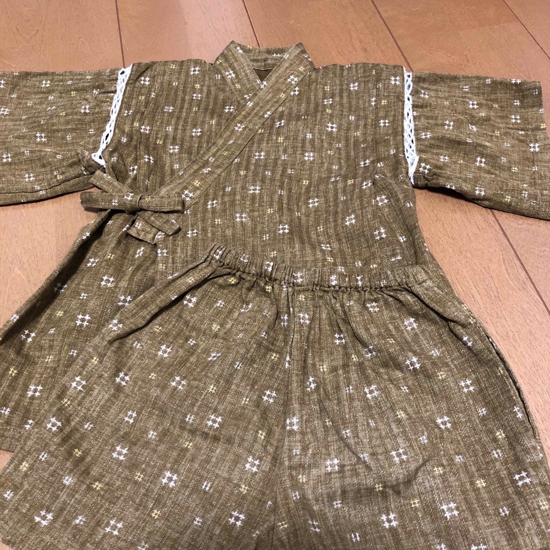 甚平　110 キッズ/ベビー/マタニティのキッズ服男の子用(90cm~)(甚平/浴衣)の商品写真