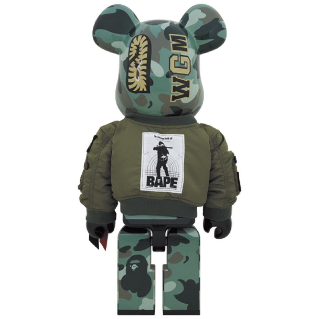 BE@RBRICK(ベアブリック)のBE@RBRICK BAPE (R) × ALPHA 1000％ エンタメ/ホビーのフィギュア(その他)の商品写真