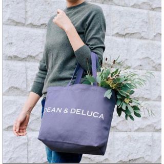 ディーンアンドデルーカ(DEAN & DELUCA)の新品未使用正規品 ホリデー限定DEAN&DELUCAトートバッグバイオレットL(トートバッグ)