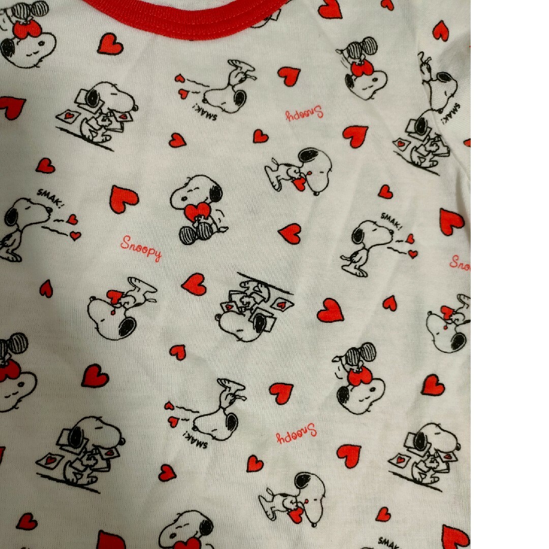 新品　スヌーピー　Tシャツ2枚セット　95 キッズ/ベビー/マタニティのキッズ服女の子用(90cm~)(Tシャツ/カットソー)の商品写真