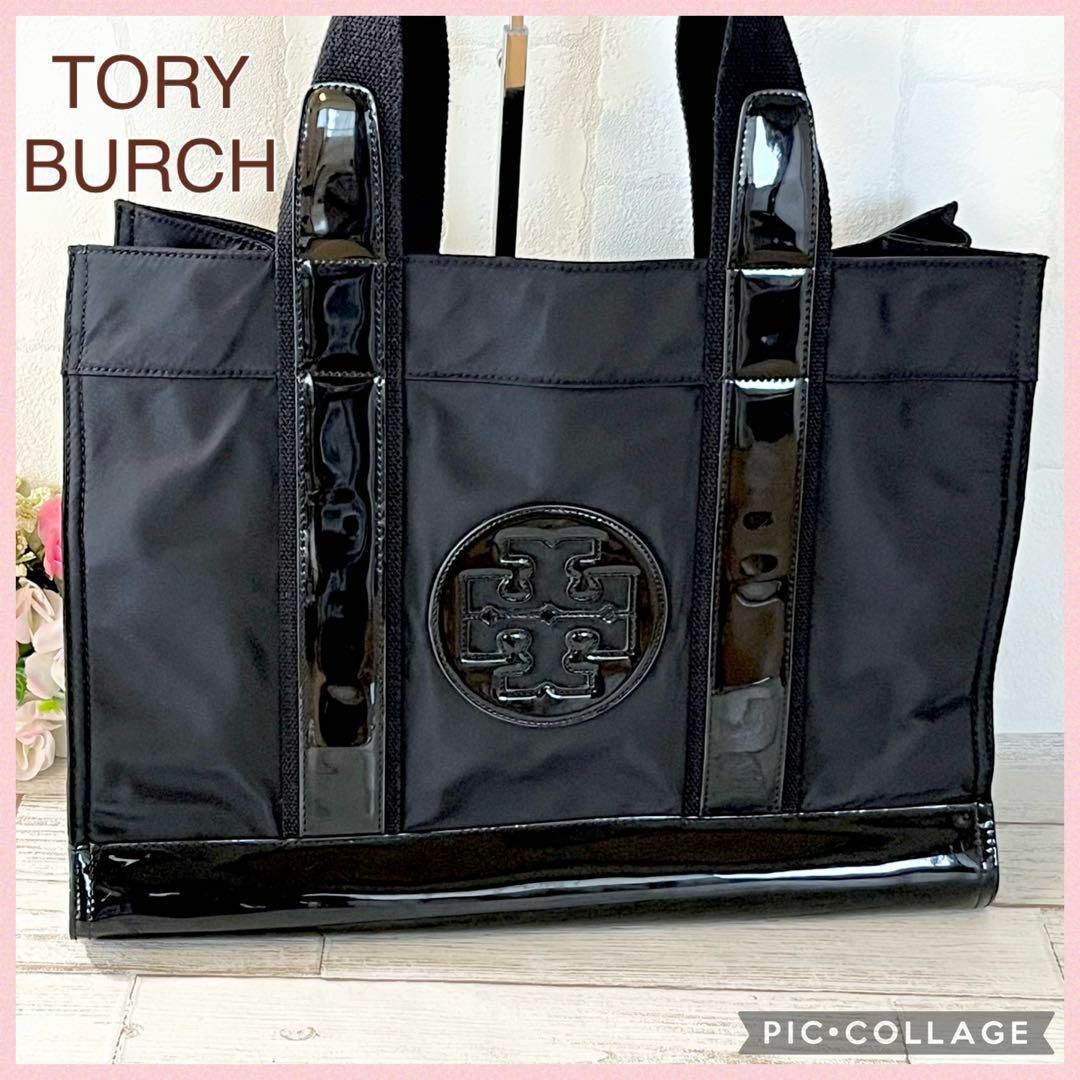 Tory Burch(トリーバーチ)の【 美品 】TORY BURCH トリーバーチ トートバッグ エラ 大容量 黒 レディースのバッグ(トートバッグ)の商品写真