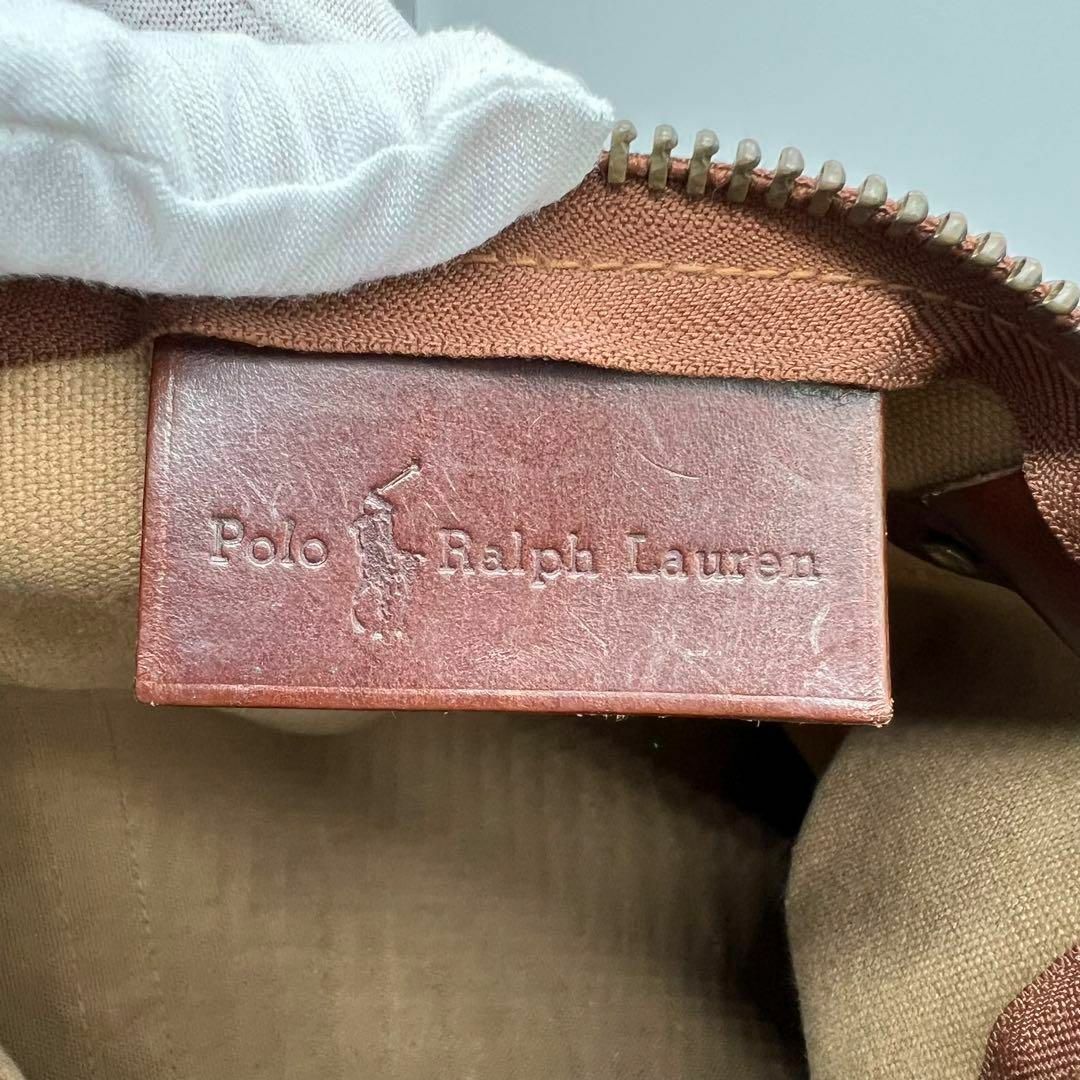 POLO RALPH LAUREN(ポロラルフローレン)の✨良品✨PoloRalphLauren ボストンバッグ 千鳥格子 ブラウン メンズのバッグ(ボストンバッグ)の商品写真
