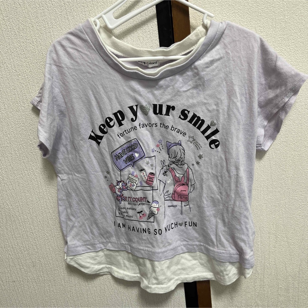 トップス キッズ/ベビー/マタニティのキッズ服女の子用(90cm~)(Tシャツ/カットソー)の商品写真