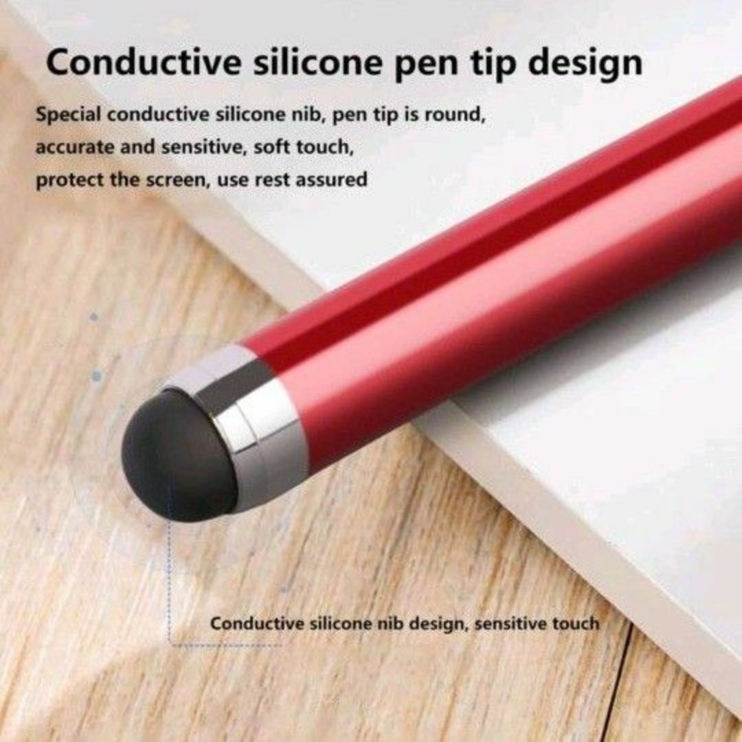 5ピース スタイラスペン　タッチペン 5色カラー スマホ タブレット スマホ/家電/カメラのスマホアクセサリー(その他)の商品写真