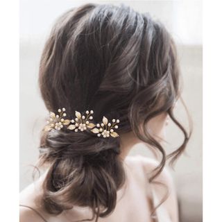 髪飾り　ヘッドドレス　結婚式　ウェディング　成人式　卒業式　ヘアアクセサリ(バレッタ/ヘアクリップ)