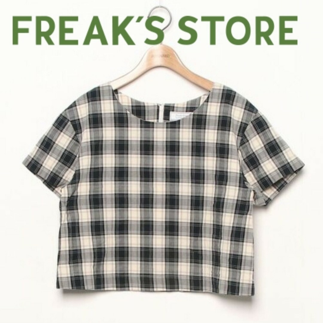 FREAK'S STORE(フリークスストア)のFREAK'S STORE　フリークスストア　チェックブラウス　トップス レディースのトップス(シャツ/ブラウス(半袖/袖なし))の商品写真