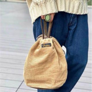 BEAMS BOYナプロン コーデュロイ ペイシェントバッグ Napron 巾着