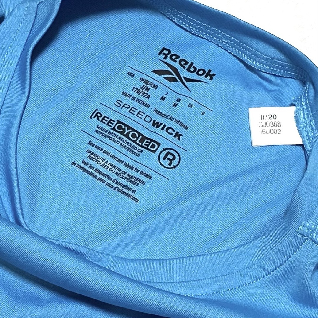 Reebok(リーボック)の美品 Reebok リーボック 半袖Tシャツ M 青 メンズのトップス(Tシャツ/カットソー(半袖/袖なし))の商品写真