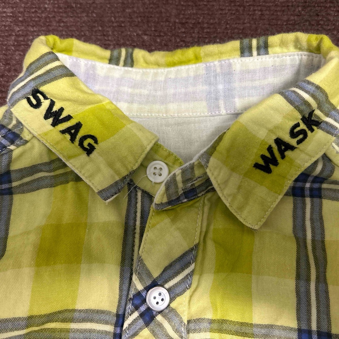 WASK(ワスク)のチェックシャツ　リバーシブル　男の子　160 WASK キッズ/ベビー/マタニティのキッズ服男の子用(90cm~)(その他)の商品写真