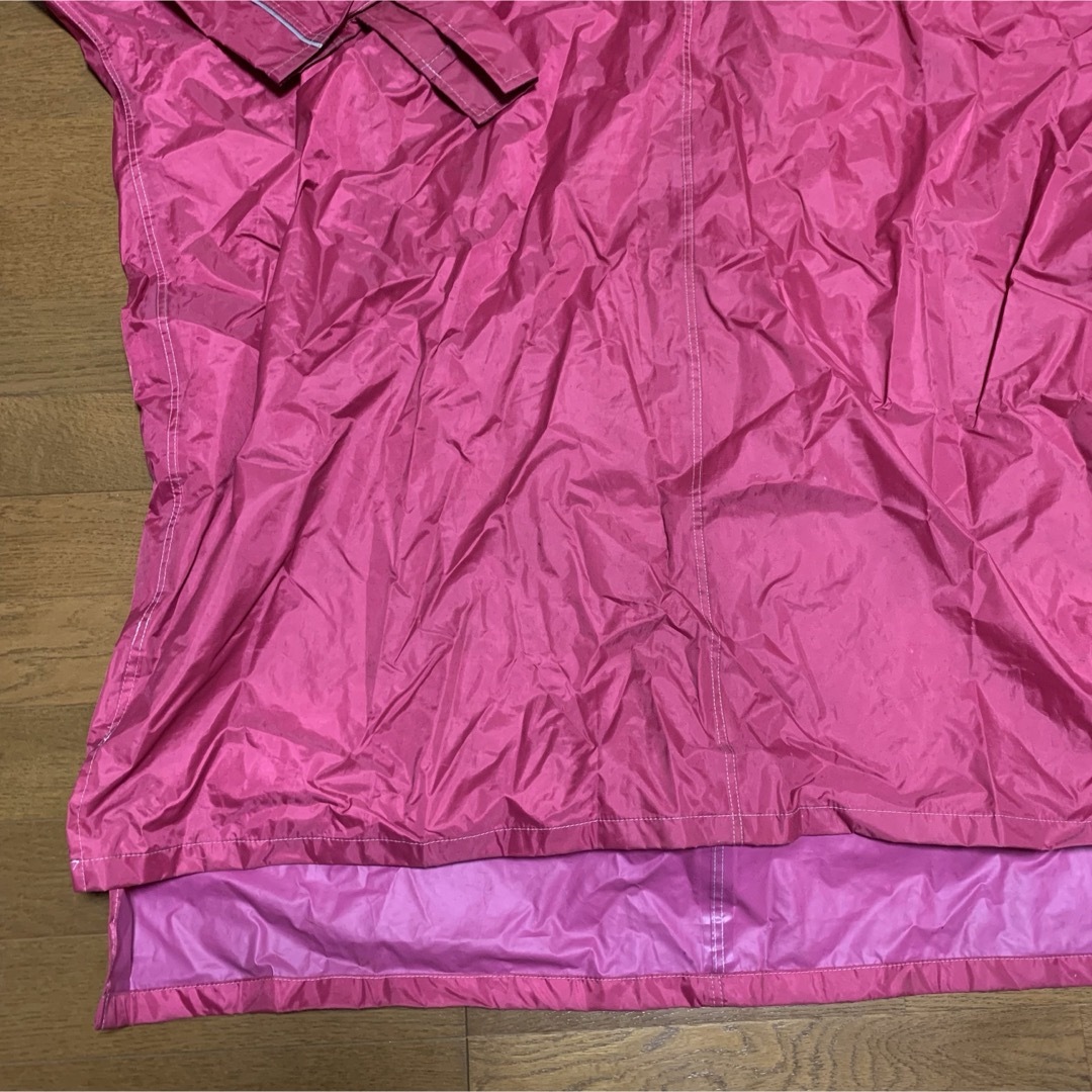 カジメイク　レインポンチョ フリーサイズ　男女兼用 ピンク アウトドア カッパ レディースのファッション小物(レインコート)の商品写真