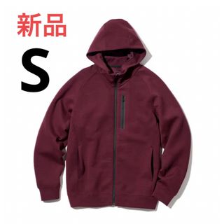 ユニクロ(UNIQLO)の新品　ユニクロ　ドライストレッチスウェットフルジップパーカ（長袖）　Sサイズ(パーカー)