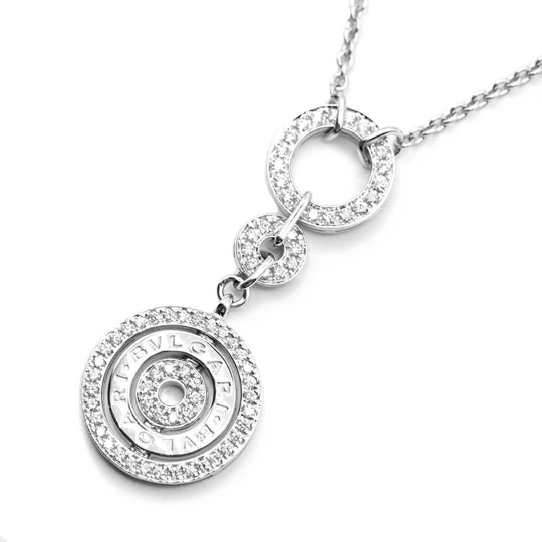 BVLGARI(ブルガリ)の【美品】ブルガリ アストラーレ チェルキ ネックレス ホワイトゴールド ダイヤモンド 18金 K18WG Au750 チェーン全長56.0cm ジュエリー レディース 4月誕生石 BVLGARI レディースのアクセサリー(ネックレス)の商品写真