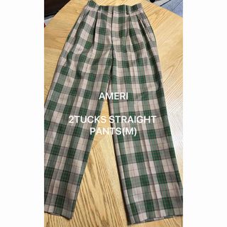 Ameri VINTAGE - AMERI(アメリ)  2TUCKS STRAIGHT PANTS(M)