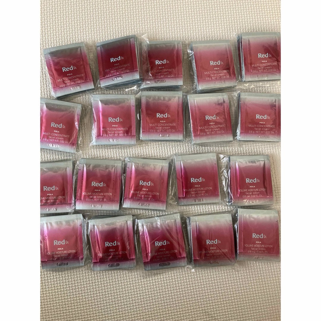 POLA red BAローション、ミルククリーム各100包 コスメ/美容のスキンケア/基礎化粧品(フェイスクリーム)の商品写真