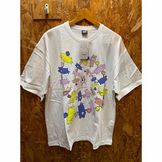 スカラー(ScoLar)のスカラーパリティ　341117：ドリフなカラフルクマとうさぎのプリントTシャツ(Tシャツ(半袖/袖なし))