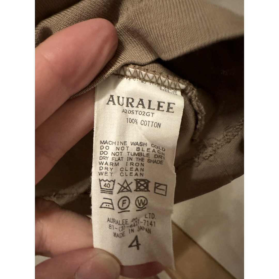 AURALEE(オーラリー)のAURALEE オーラリー Tシャツ メンズのトップス(Tシャツ/カットソー(半袖/袖なし))の商品写真