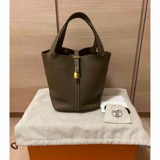 エルメス(Hermes)のピコタンロックMM エトゥープ ゴールド金具♡(ハンドバッグ)