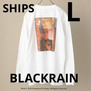 シップス(SHIPS)のBLACK RAIN ×SHIPS コラボ　ロングスリーブ Tシャツ　L(Tシャツ/カットソー(七分/長袖))