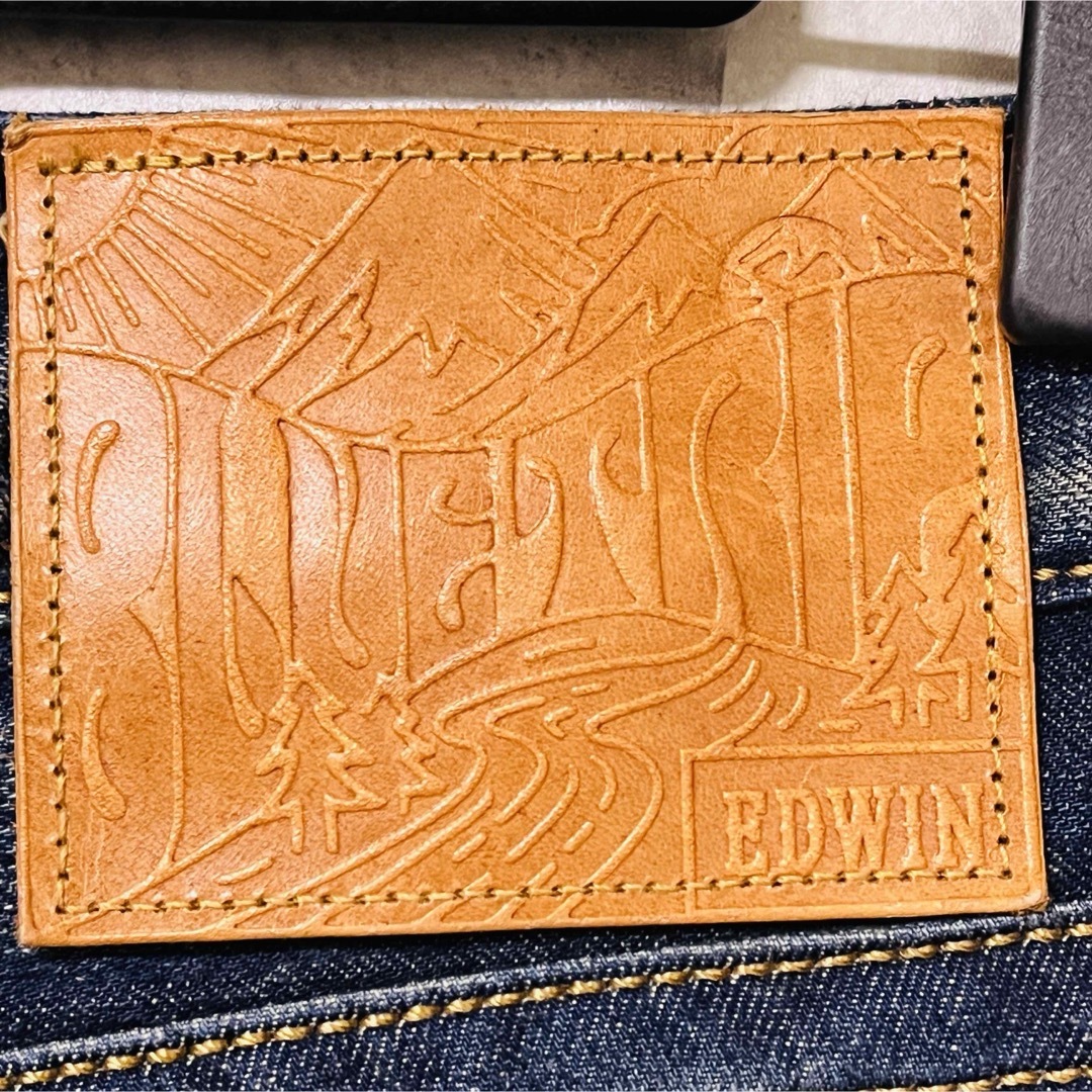 EDWIN(エドウィン)のEDWIN BLUE TRIP デニムパンツ　刺繍　M ストレート　 メンズのパンツ(デニム/ジーンズ)の商品写真