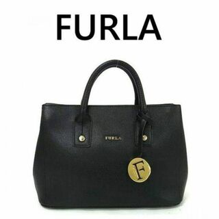 Furla - FURLA フルラ リンダ レザー ハンドバッグ ブラック系 4251