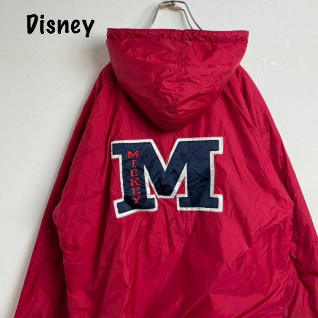 Disney(ディズニー)のディズニー　ミッキー　バック刺繍　インナープリントデザイン　ナイロンジャケット メンズのジャケット/アウター(ナイロンジャケット)の商品写真