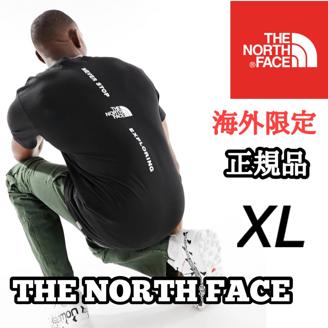 THE NORTH FACE(ザノースフェイス)のノースフェイス VERTICAL NSE メンズ 半袖 Tシャツ ブラック XL メンズのトップス(Tシャツ/カットソー(半袖/袖なし))の商品写真